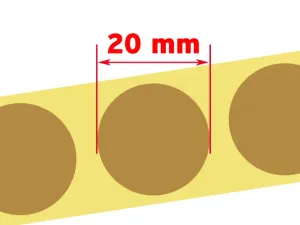Лепенки за Мишени - 20mm Кафяви - 2000 броя